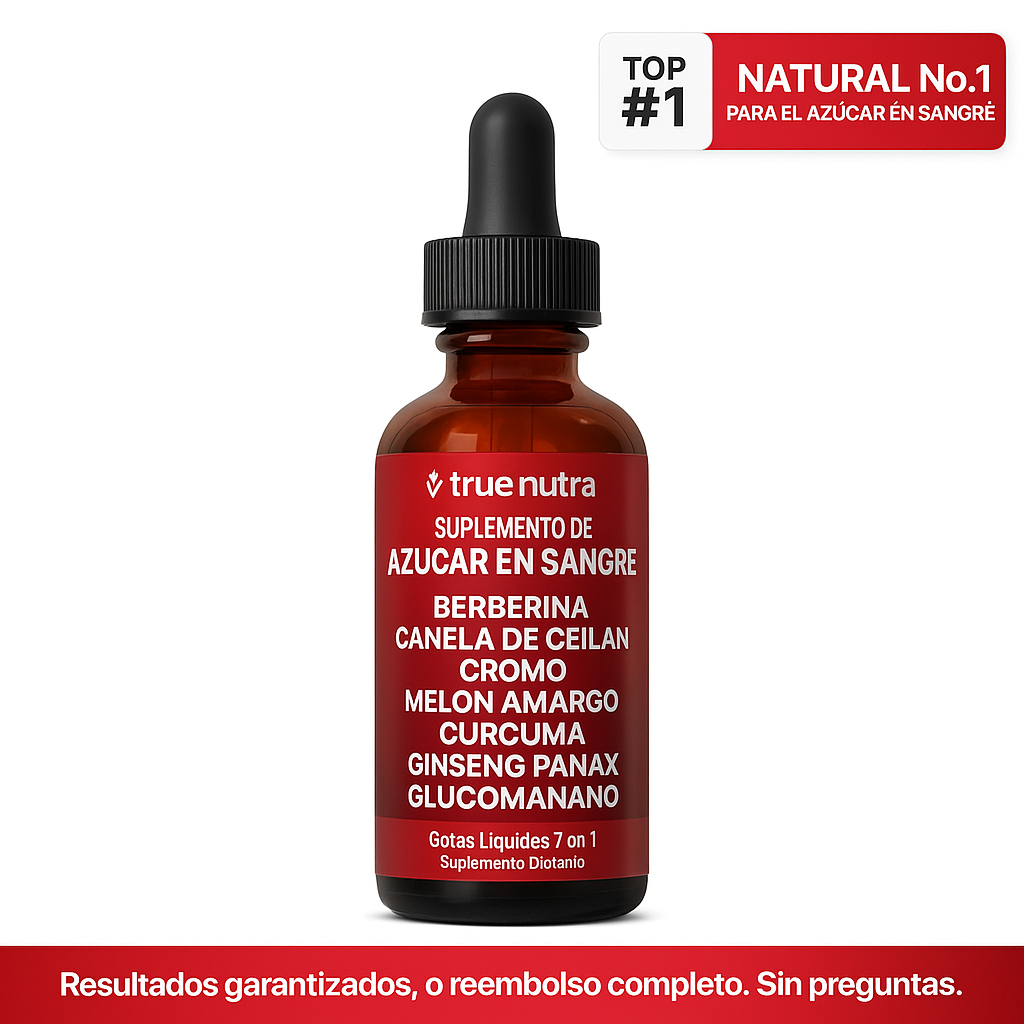 Complejo 7-en-1 de Azucar en Sangre: Controlá tu azúcar. Recuperá tu energía.