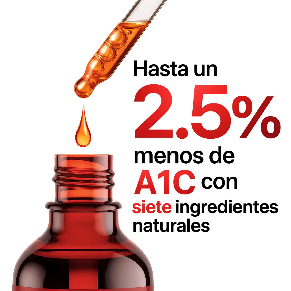 Complejo 7-en-1 de Azucar en Sangre: Controlá tu azúcar. Recuperá tu energía.